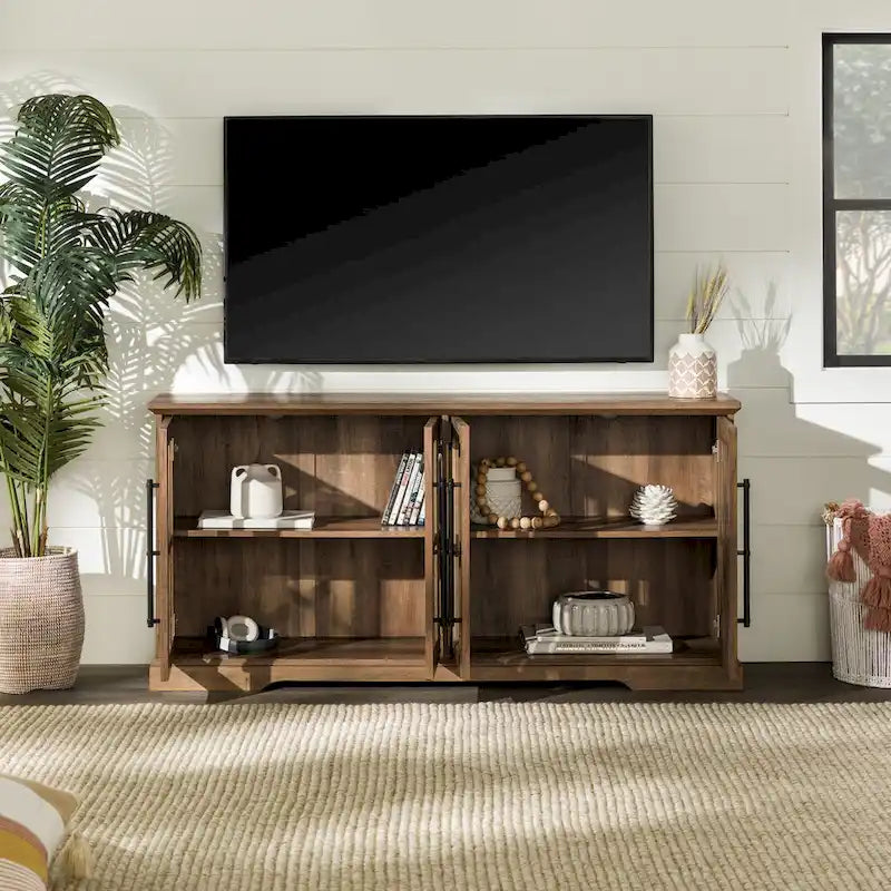 Meuble TV rustique 4 portes de 58 po