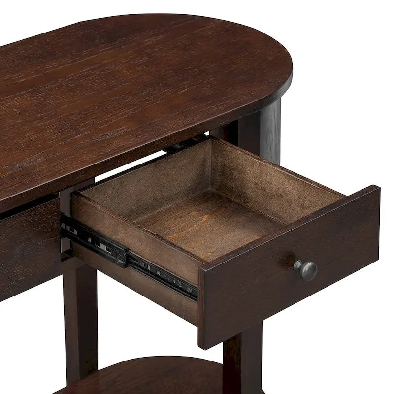 Console vintage, Table d'appoint brillante pour entrée et salon