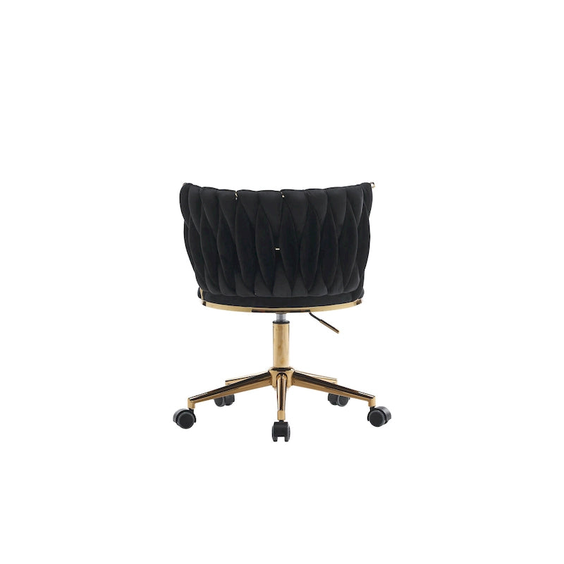 Fauteuils de bureau ergonomiques rembourrés avec roulettes pivotantes réglables