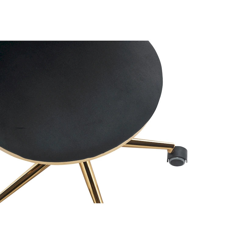 Fauteuils de bureau ergonomiques rembourrés avec roulettes pivotantes réglables