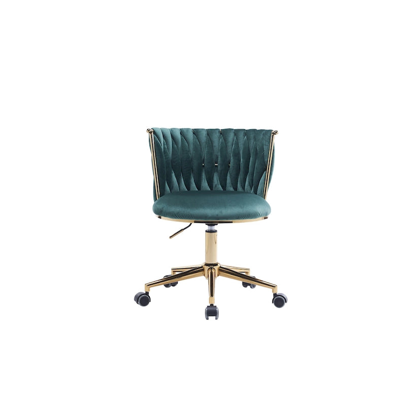 Fauteuils de bureau ergonomiques rembourrés avec roulettes pivotantes réglables