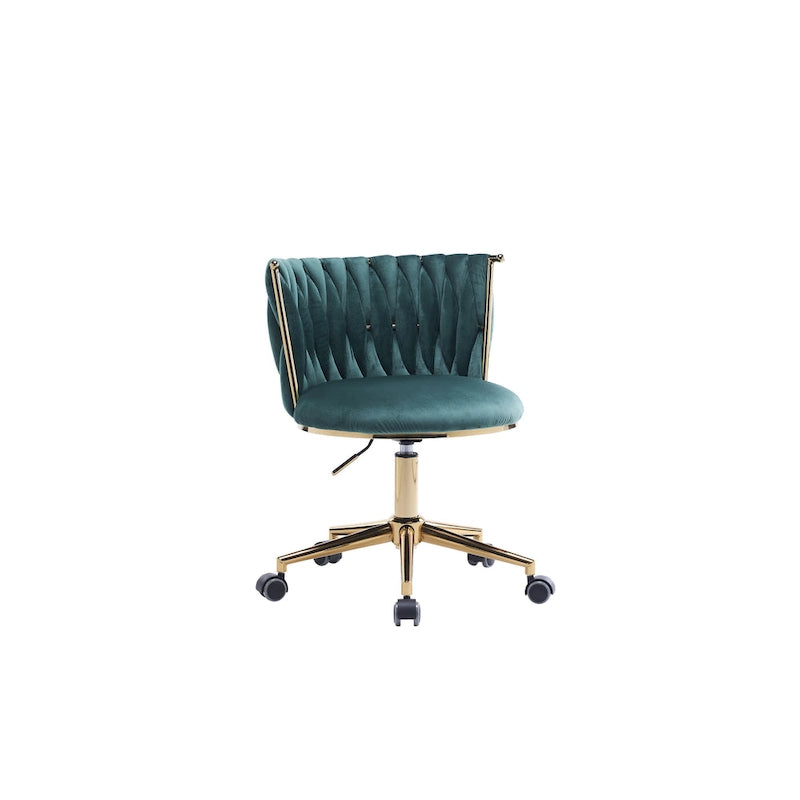 Fauteuils de bureau ergonomiques rembourrés avec roulettes pivotantes réglables