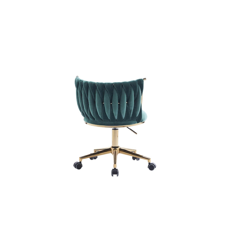 Fauteuils de bureau ergonomiques rembourrés avec roulettes pivotantes réglables
