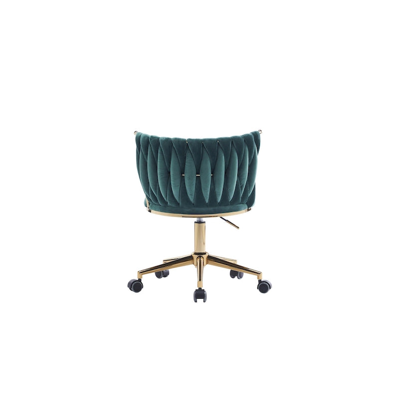 Fauteuils de bureau ergonomiques rembourrés avec roulettes pivotantes réglables
