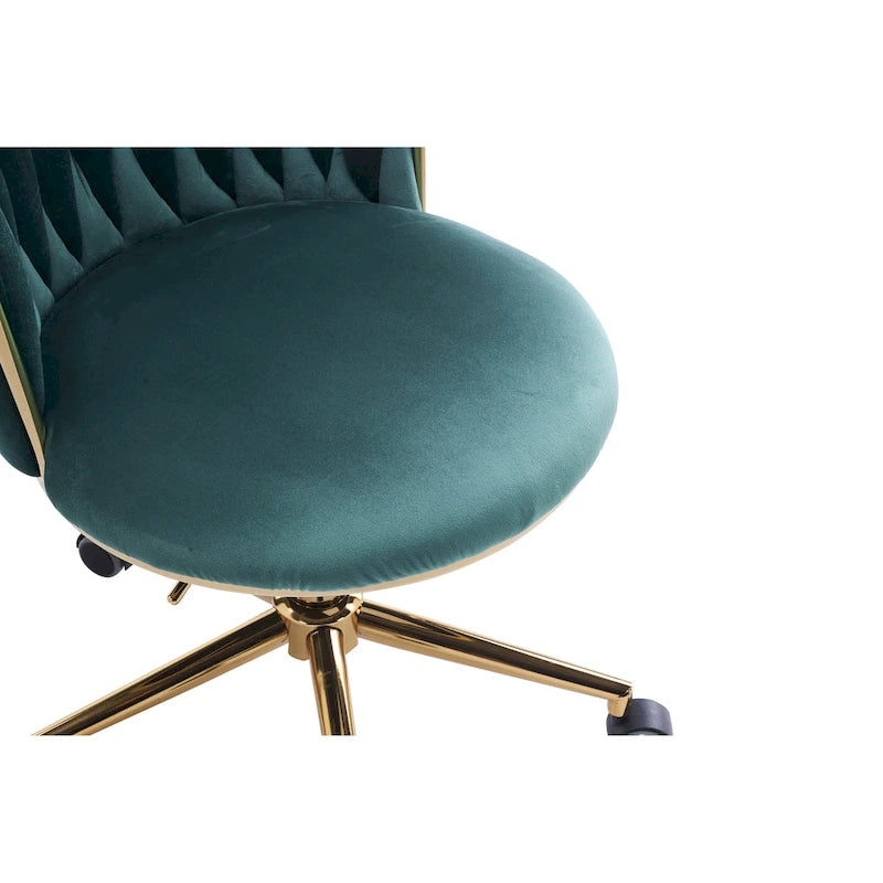 Fauteuils de bureau ergonomiques rembourrés avec roulettes pivotantes réglables