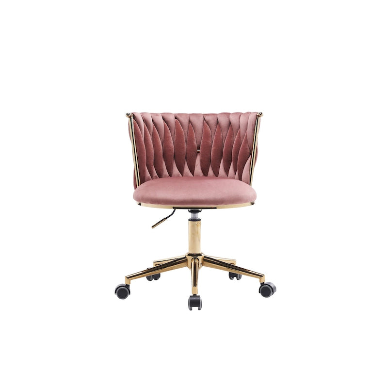 Fauteuils de bureau ergonomiques rembourrés avec roulettes pivotantes réglables