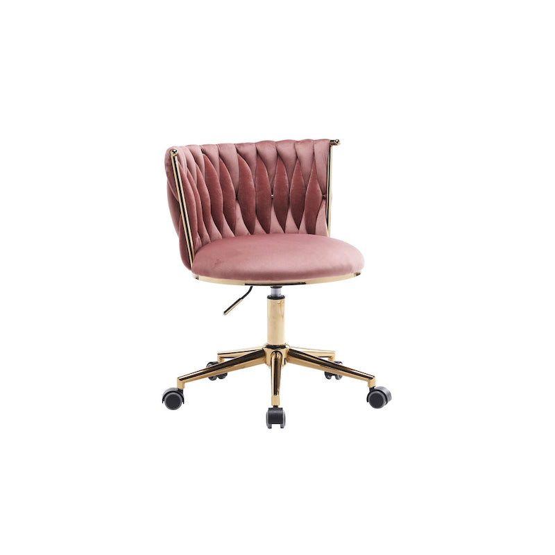 Fauteuils de bureau ergonomiques rembourrés avec roulettes pivotantes réglables