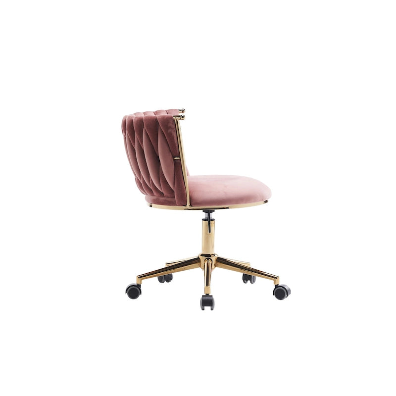 Fauteuils de bureau ergonomiques rembourrés avec roulettes pivotantes réglables