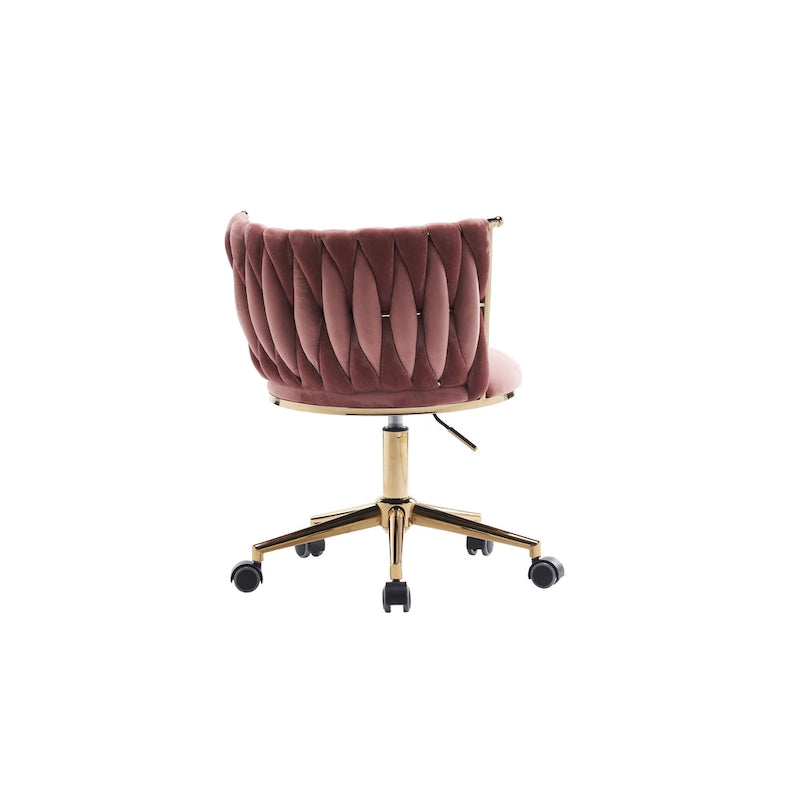 Fauteuils de bureau ergonomiques rembourrés avec roulettes pivotantes réglables