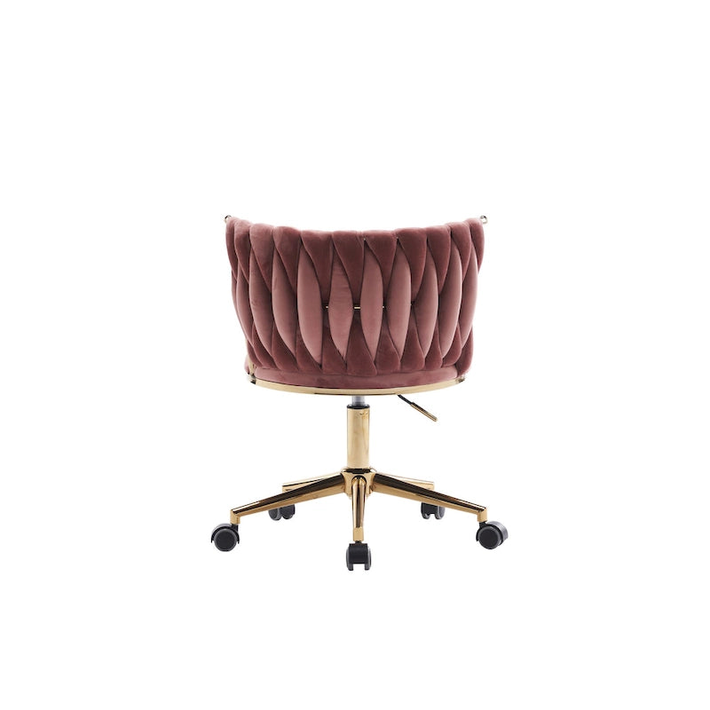Fauteuils de bureau ergonomiques rembourrés avec roulettes pivotantes réglables