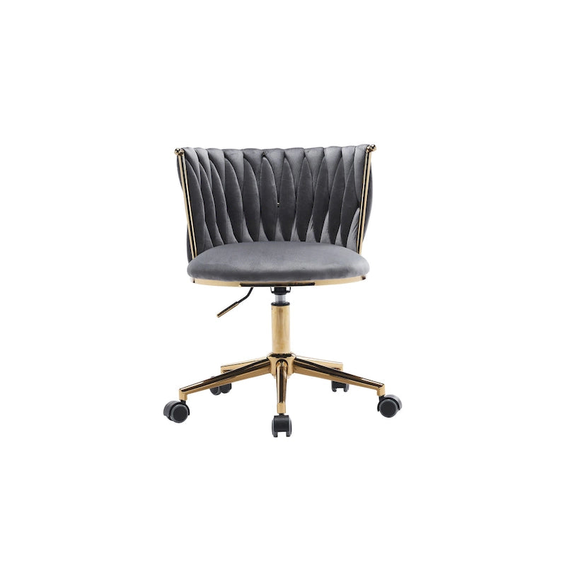 Fauteuils de bureau ergonomiques rembourrés avec roulettes pivotantes réglables