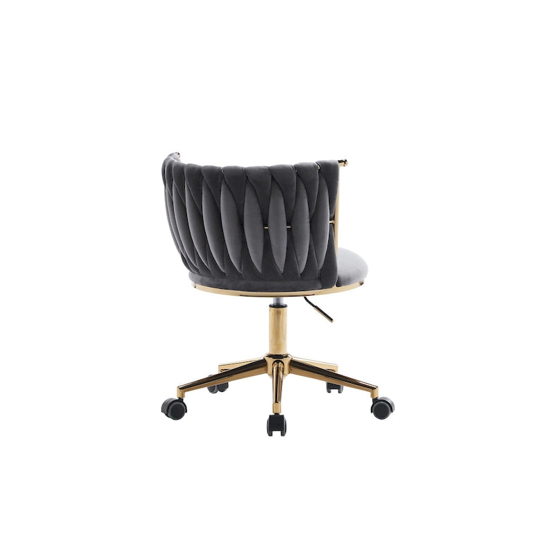 Fauteuils de bureau ergonomiques rembourrés avec roulettes pivotantes réglables