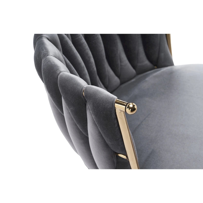 Fauteuils de bureau ergonomiques rembourrés avec roulettes pivotantes réglables