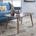 Table basse rectangulaire en bois Mid-Century par - 39.50L x 23.70 W x 18.25 H