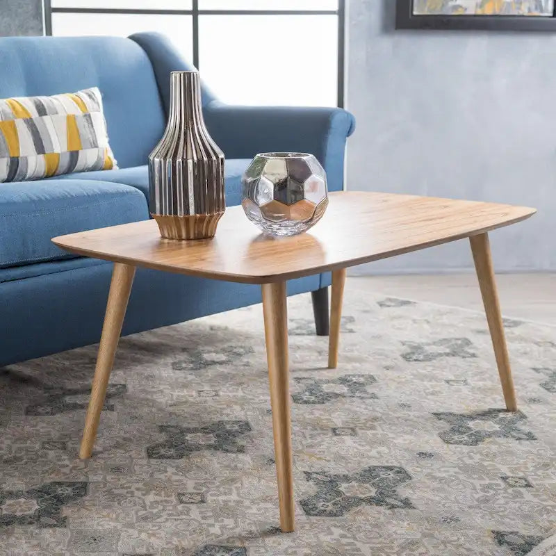 Table basse rectangulaire en bois Mid-Century par - 39.50L x 23.70 W x 18.25 H