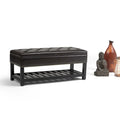 Banc ottoman rectangulaire de 43 po de large - 43 L x 17 P x 19 H