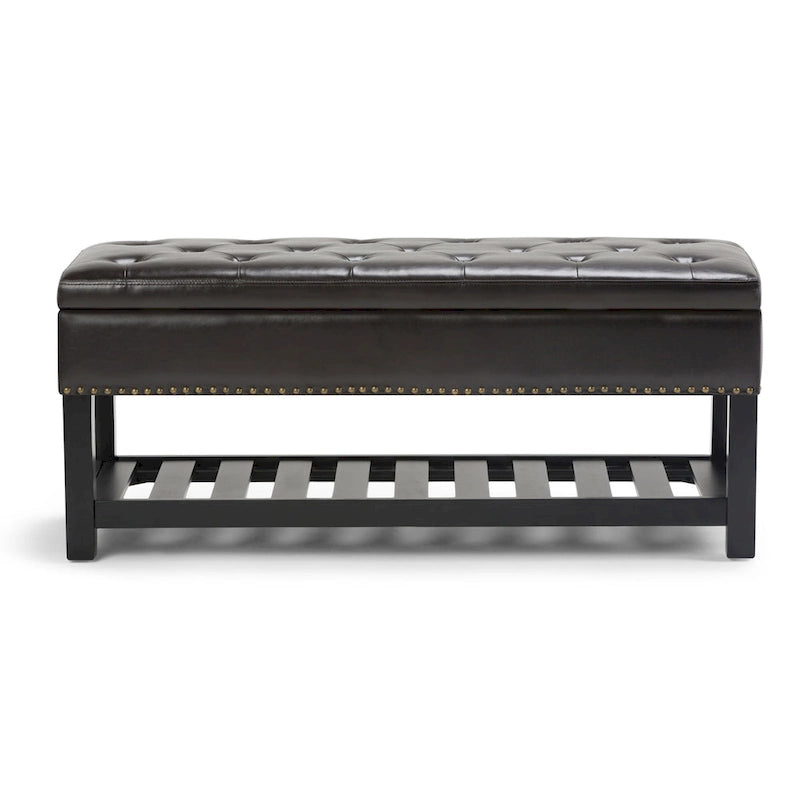 Banc ottoman rectangulaire de 43 po de large - 43 L x 17 P x 19 H