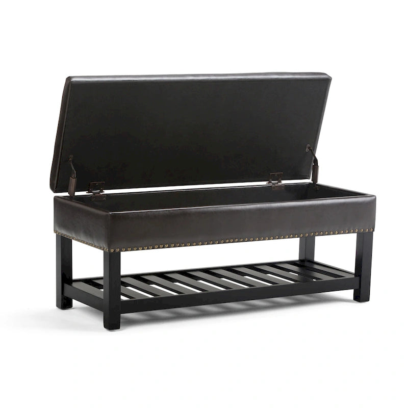 Banc ottoman rectangulaire de 43 po de large - 43 L x 17 P x 19 H