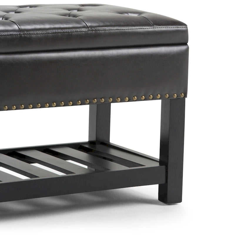 Banc ottoman rectangulaire de 43 po de large - 43 L x 17 P x 19 H