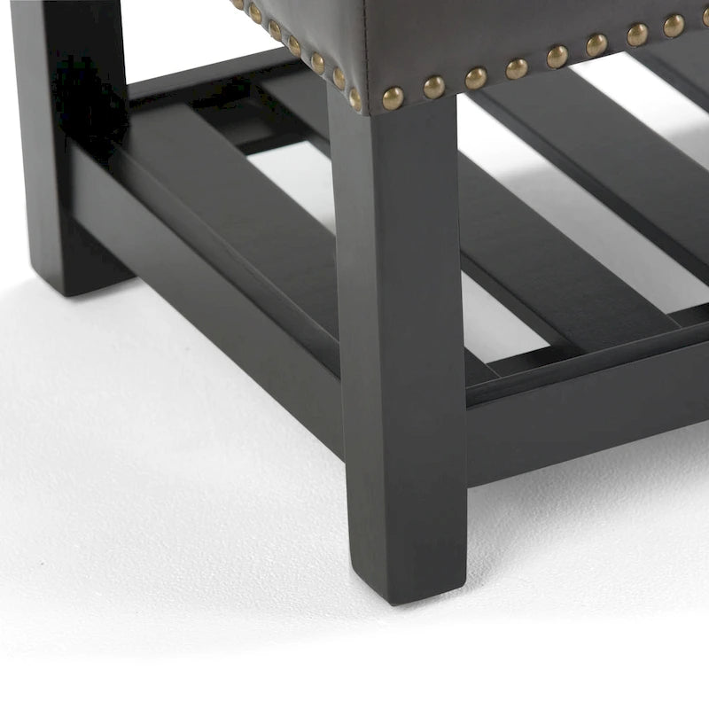 Banc ottoman rectangulaire de 43 po de large - 43 L x 17 P x 19 H