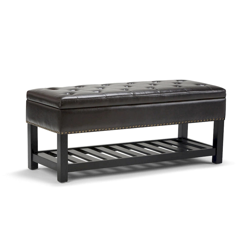 Banc ottoman rectangulaire de 43 po de large - 43 L x 17 P x 19 H
