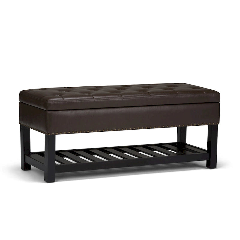 Banc ottoman rectangulaire de 43 po de large - 43 L x 17 P x 19 H