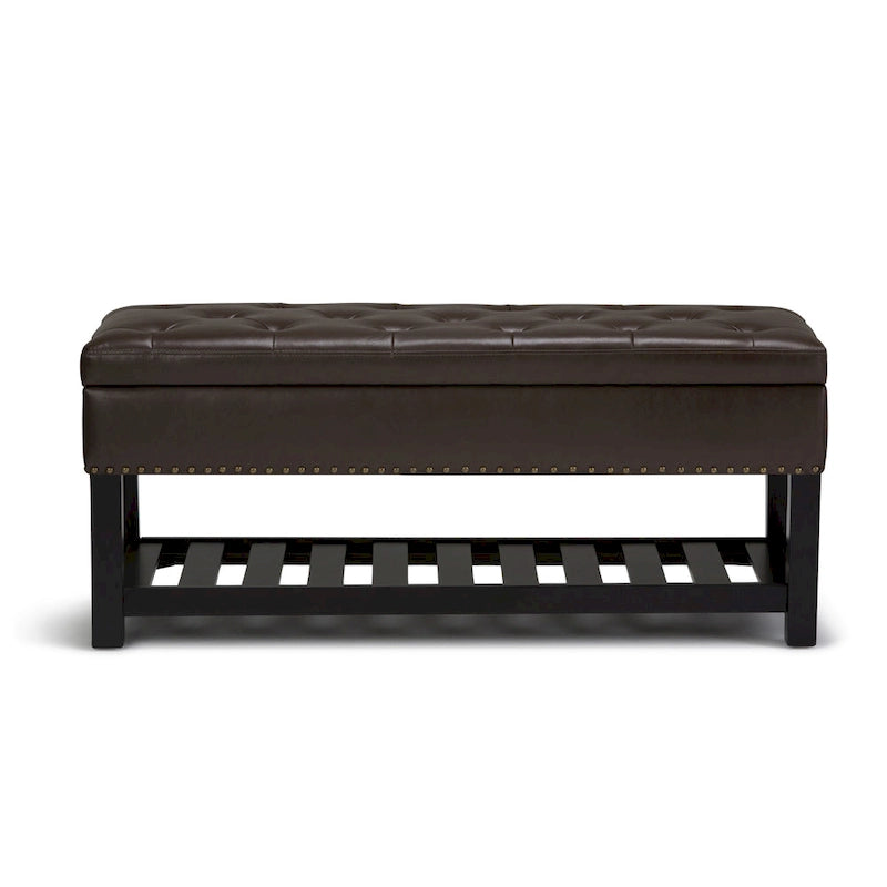 Banc ottoman rectangulaire de 43 po de large - 43 L x 17 P x 19 H