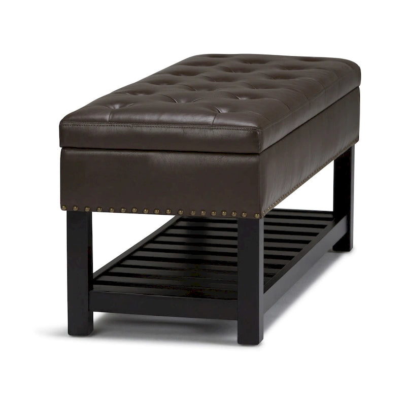 Banc ottoman rectangulaire de 43 po de large - 43 L x 17 P x 19 H