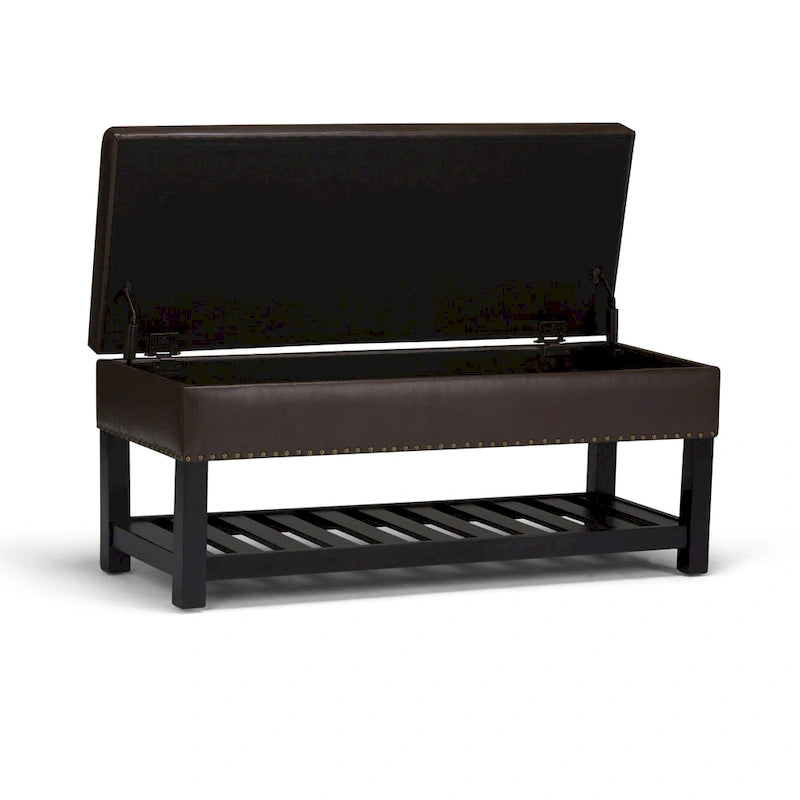 Banc ottoman rectangulaire de 43 po de large - 43 L x 17 P x 19 H