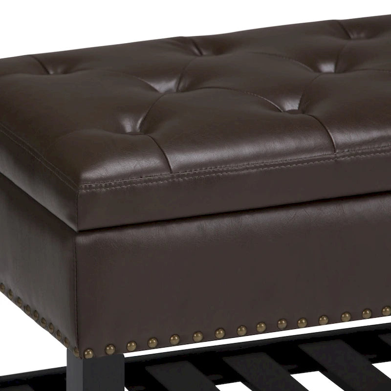 Banc ottoman rectangulaire de 43 po de large - 43 L x 17 P x 19 H