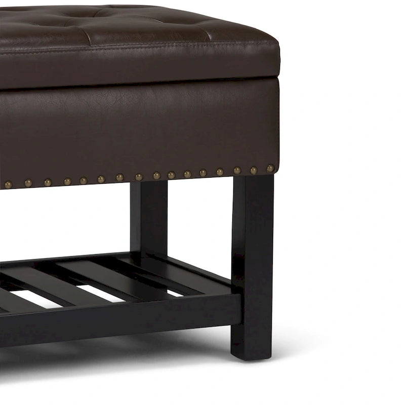 Banc ottoman rectangulaire de 43 po de large - 43 L x 17 P x 19 H