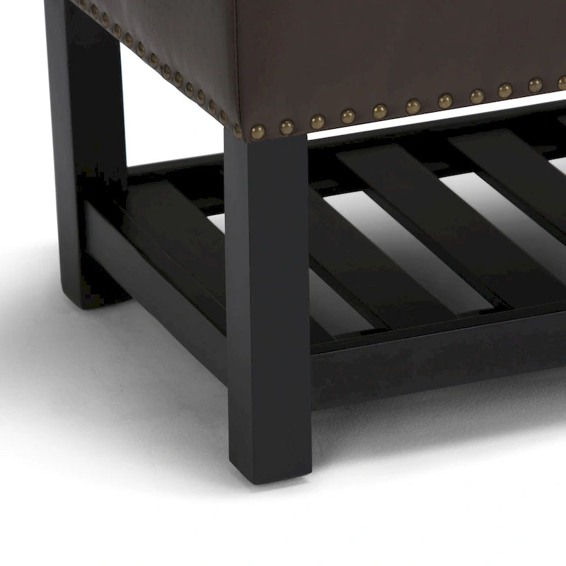 Banc ottoman rectangulaire de 43 po de large - 43 L x 17 P x 19 H