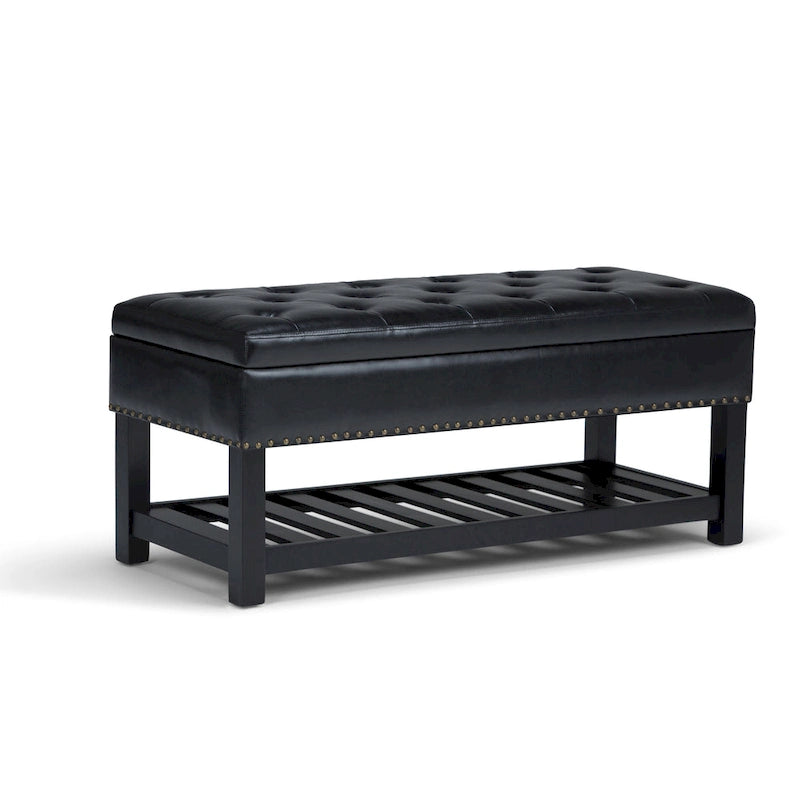 Banc ottoman rectangulaire de 43 po de large - 43 L x 17 P x 19 H