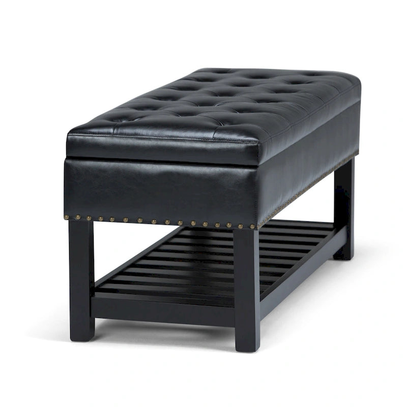Banc ottoman rectangulaire de 43 po de large - 43 L x 17 P x 19 H