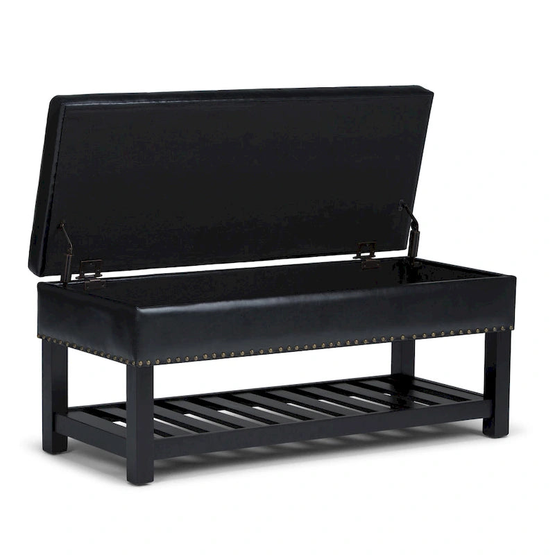 Banc ottoman rectangulaire de 43 po de large - 43 L x 17 P x 19 H