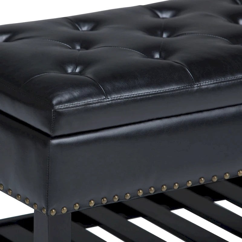 Banc ottoman rectangulaire de 43 po de large - 43 L x 17 P x 19 H