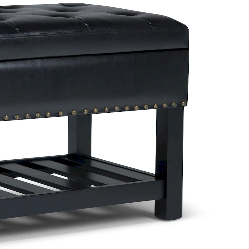 Banc ottoman rectangulaire de 43 po de large - 43 L x 17 P x 19 H