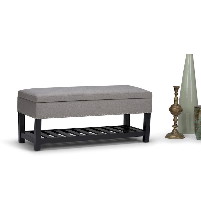 Banc ottoman rectangulaire de 43 po de large - 43 L x 17 P x 19 H