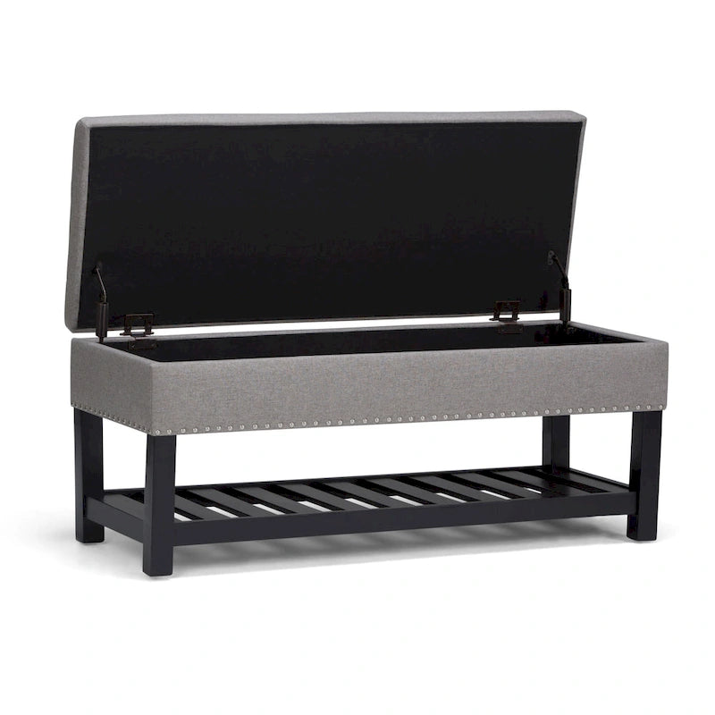 Banc ottoman rectangulaire de 43 po de large - 43 L x 17 P x 19 H