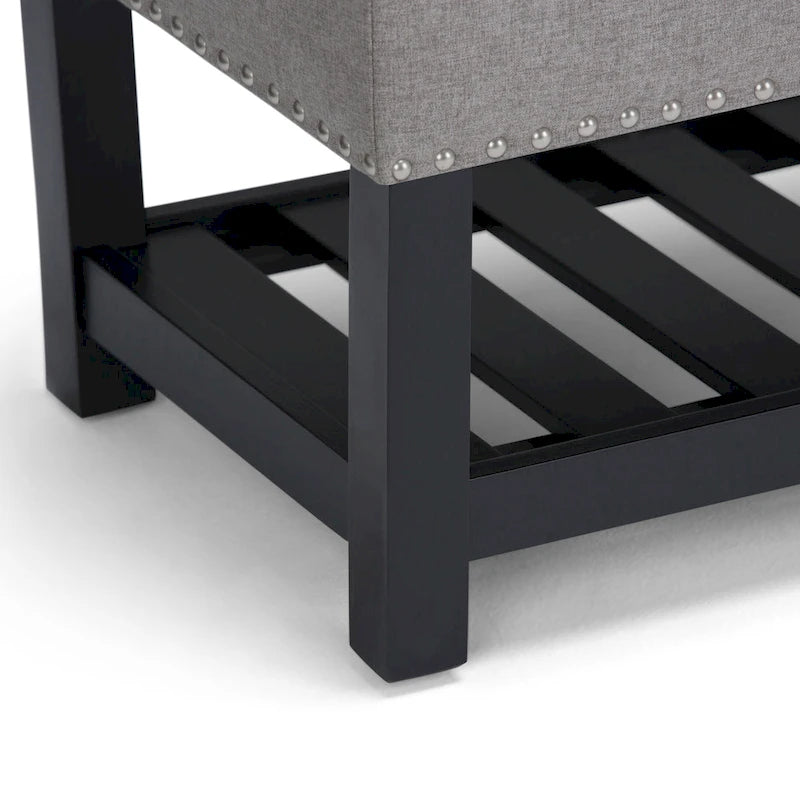 Banc ottoman rectangulaire de 43 po de large - 43 L x 17 P x 19 H