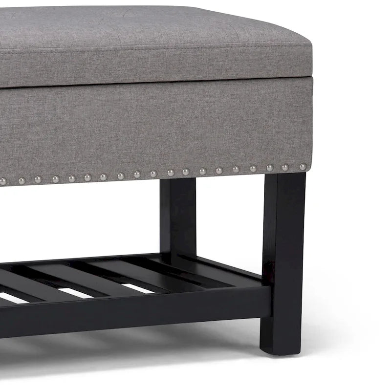 Banc ottoman rectangulaire de 43 po de large - 43 L x 17 P x 19 H