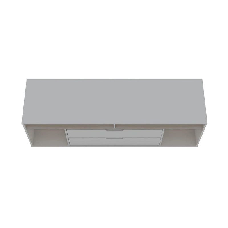 Meuble TV console Manhattan Comfort Rockefeller 62,99 po à pieds en métal