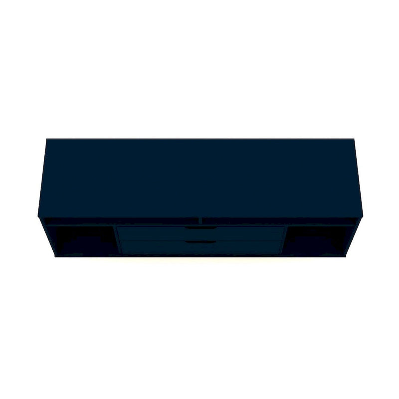 Meuble TV console Manhattan Comfort Rockefeller 62,99 po à pieds en métal