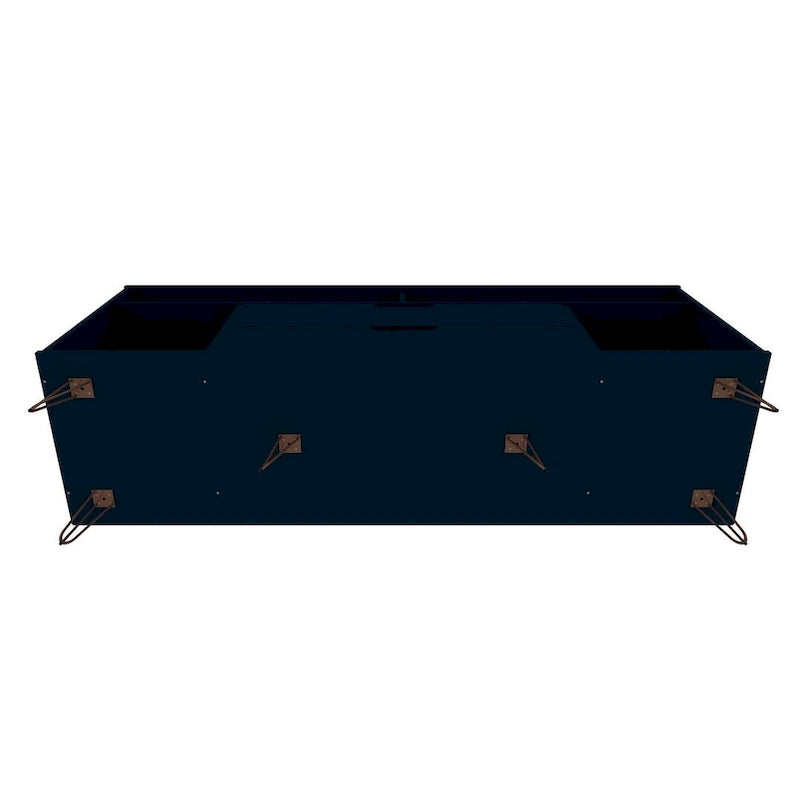 Meuble TV console Manhattan Comfort Rockefeller 62,99 po à pieds en métal