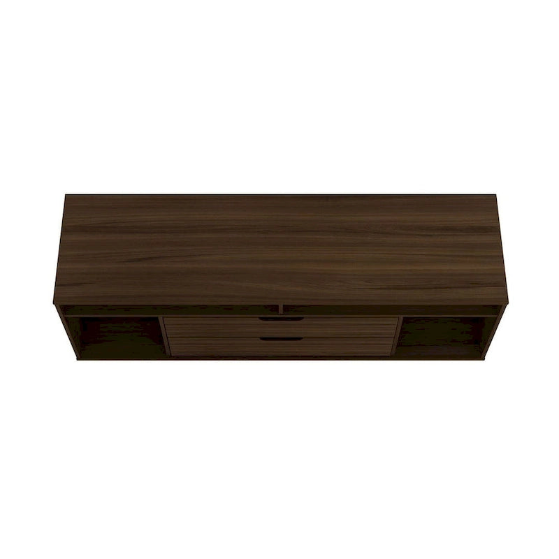 Meuble TV console Manhattan Comfort Rockefeller 62,99 po à pieds en métal