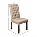 Lot de 2 chaises de salle à manger capitonnées - Gris délavé - 19,5L x 24P x 41H