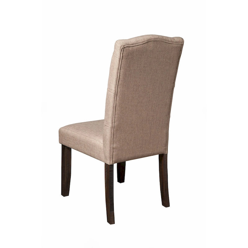 Lot de 2 chaises de salle à manger capitonnées - Gris délavé - 19,5L x 24P x 41H