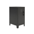 Armoire de rangement compacte à 2 étagères avec porte ventilée, 27,5 po H