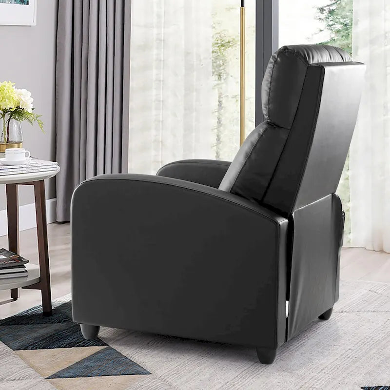 Fauteuil inclinable de massage avec mécanisme à pousser - Fauteuil de cinéma maison - Fauteuil inclinable