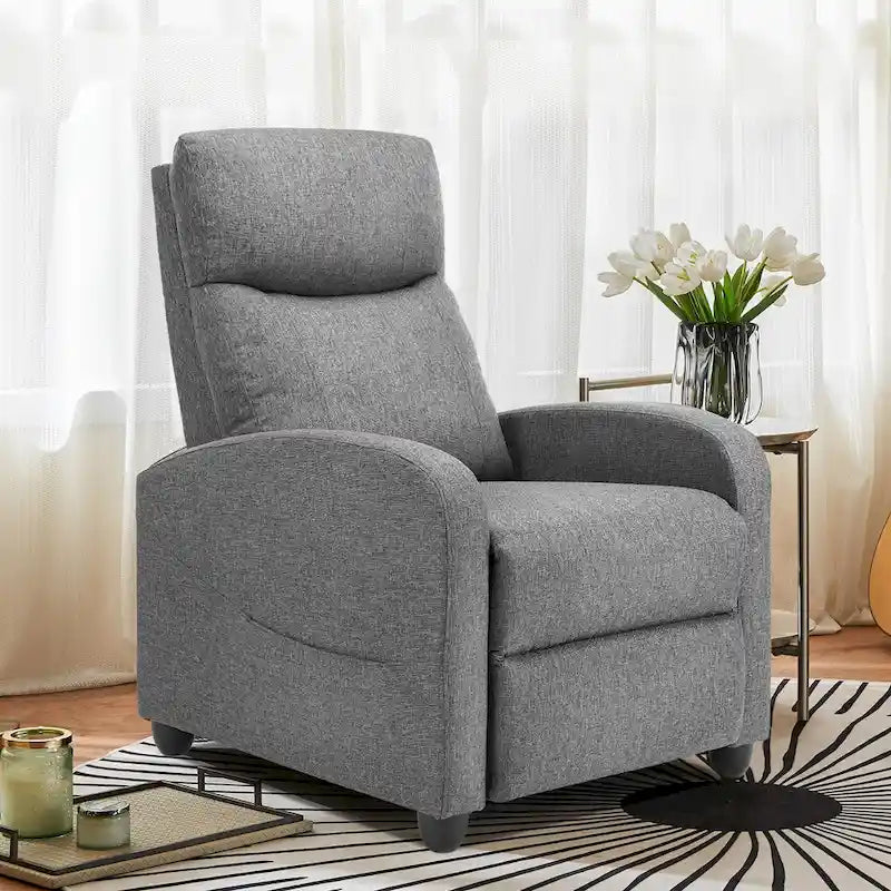 Fauteuil inclinable de massage avec mécanisme à pousser - Fauteuil de cinéma maison - Fauteuil inclinable